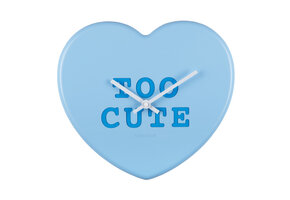 Karlsson - Wandklok Heart Candy - Zachtblauw