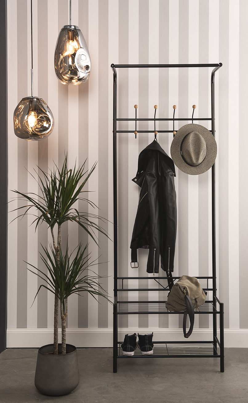 Leitmotiv - Hanglamp Blown Glass Small - Chroom