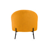 Leitmotiv - Fauteuil Noble Teddy Curl - Okergeel