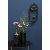 Karlsson - Wandklok Pendulum Charm - Zwart- Ø20cm