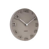 Karlsson - Wandklok On The Edge - Warmgrijs- Ø42cm
