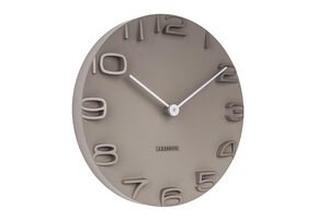 Karlsson - Wandklok On The Edge - Warmgrijs- Ø42cm