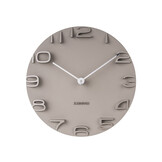 Karlsson - Wandklok On The Edge - Warmgrijs- Ø42cm