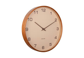 Karlsson - Wandklok Acento - Zandbruin- Ø40cm