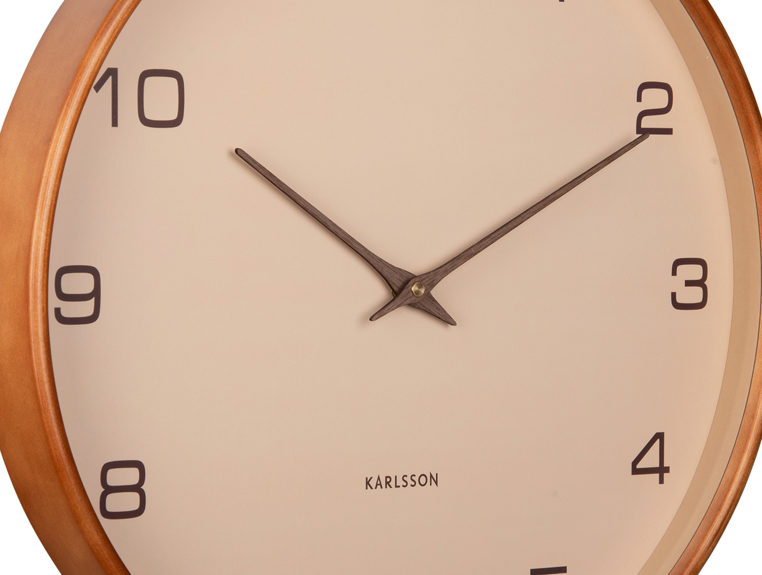 Karlsson - Wandklok Acento - Zandbruin- Ø40cm