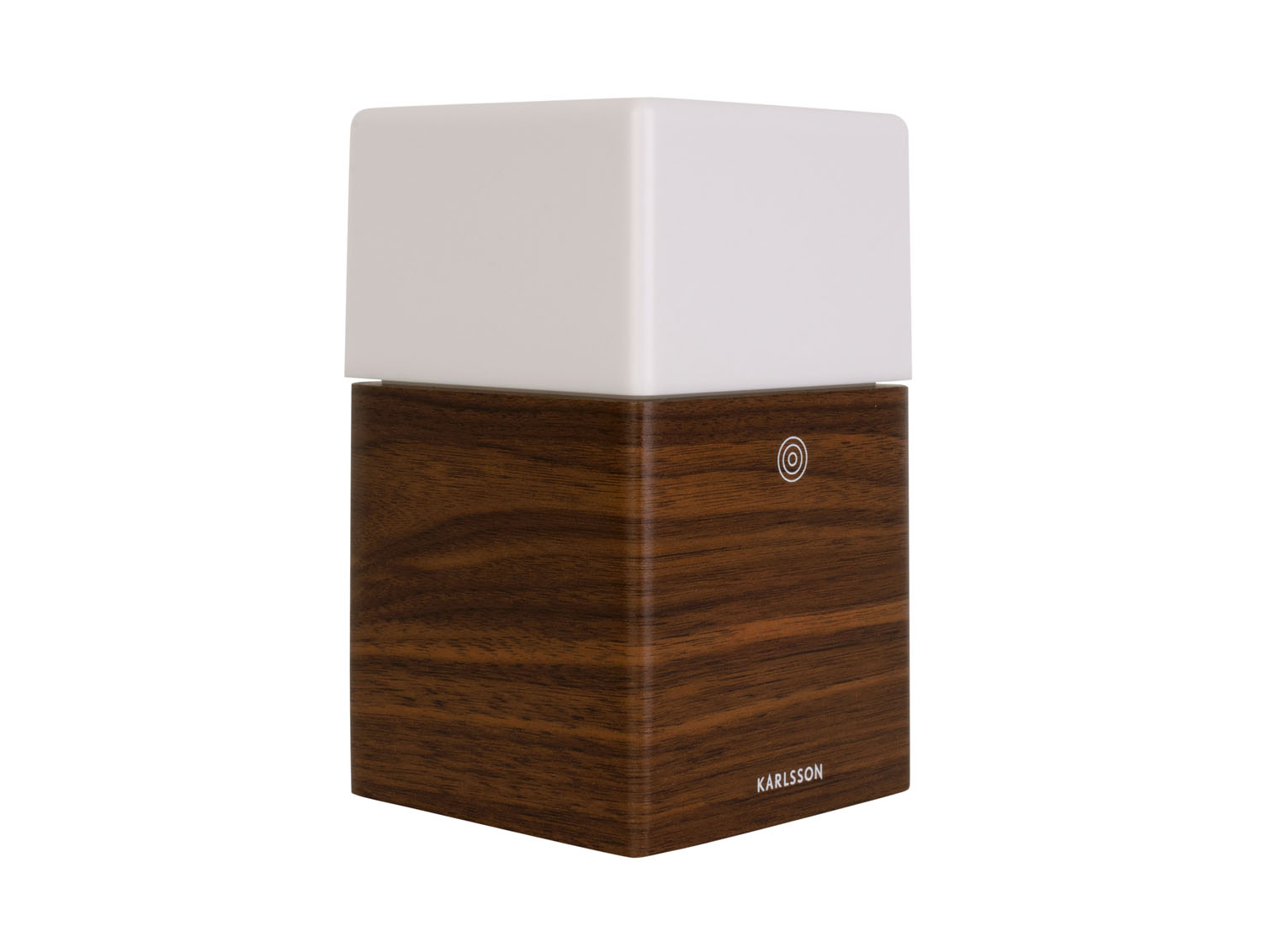 Karlsson - Wekker Frosted Light LED - Donker hout