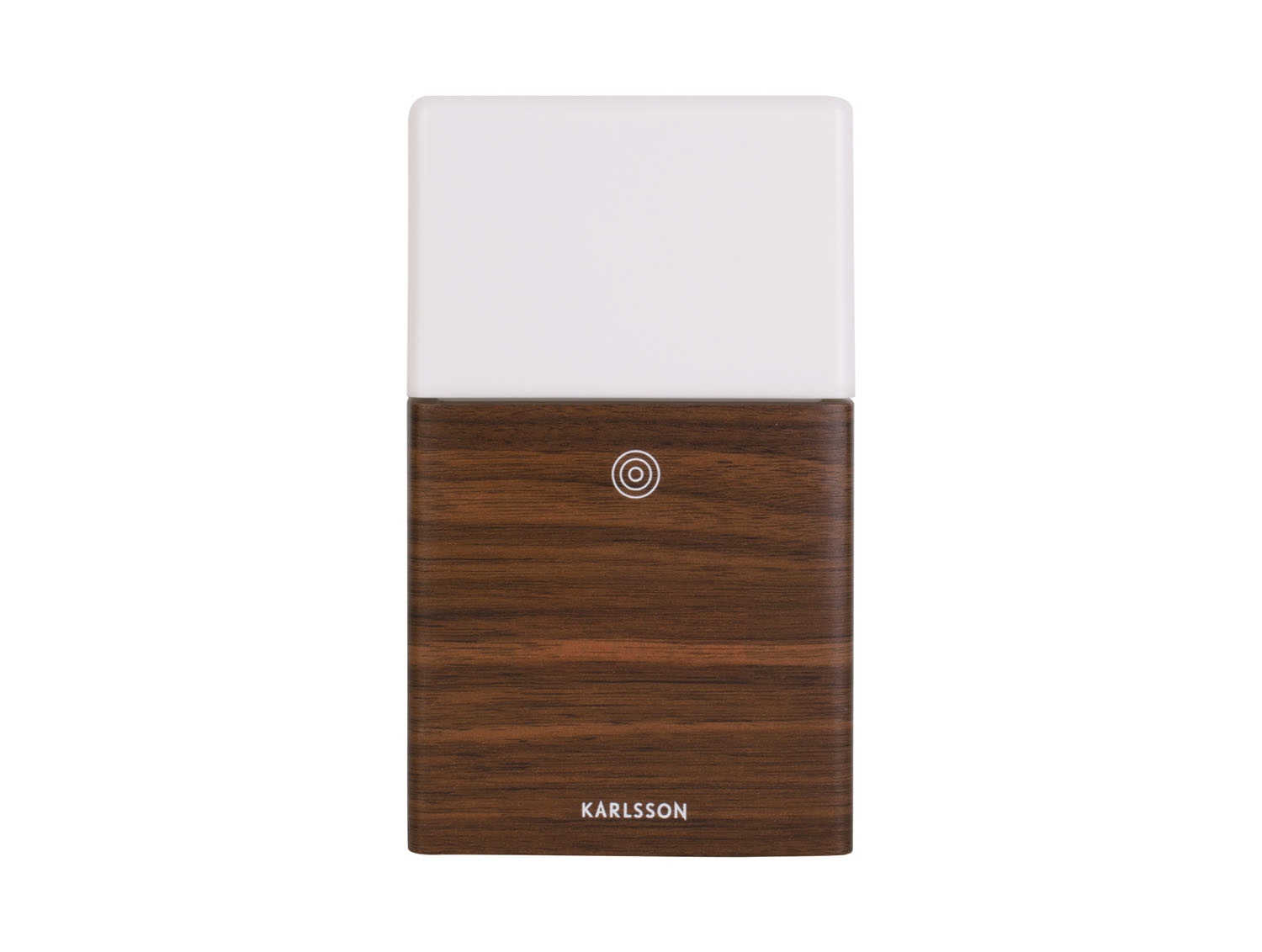 Karlsson - Wekker Frosted Light LED - Donker hout