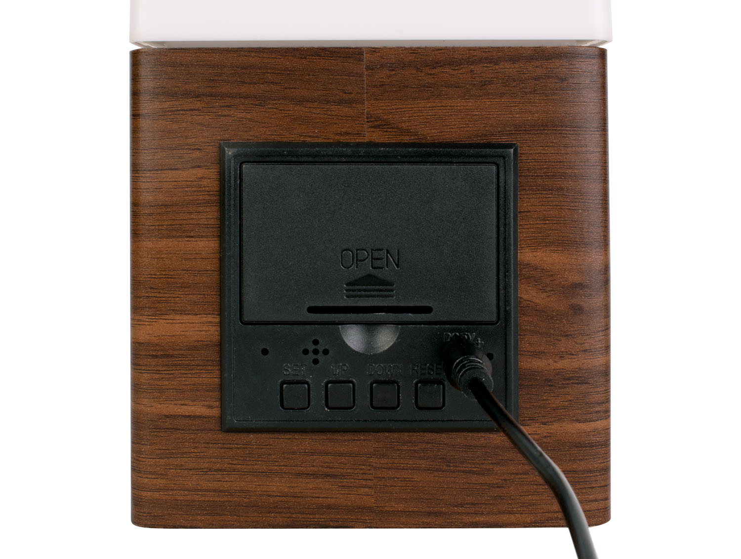 Karlsson - Wekker Frosted Light LED - Donker hout