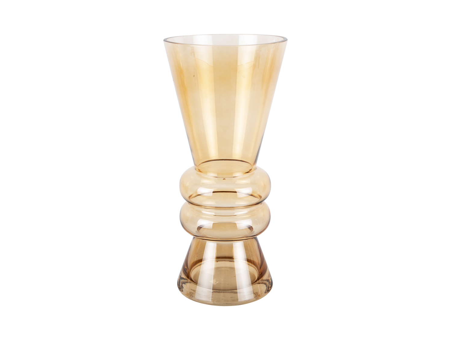 Present Time - Vaas Flare Glass Large - Vanille geel