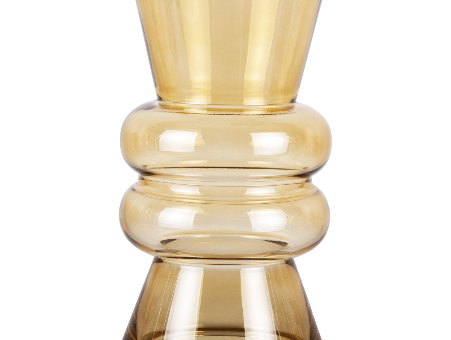 Present Time - Vaas Flare Glass Large - Vanille geel