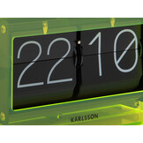 Karlsson - Tafelklok Boxed Flip - Neon geel