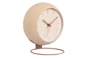 Karlsson - Tafelklok Nirvana Globe - Zandbruin