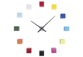Karlsson - Wandklok DIY Cubic - Multicolor- Ø40cm
