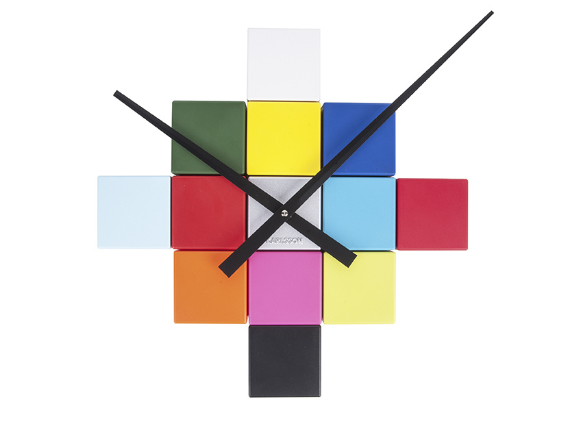 Karlsson - Wandklok DIY Cubic - Multicolor- Ø40cm