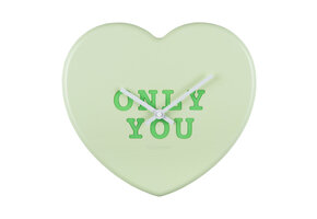 Karlsson - Wandklok Heart Candy - Zachtgroen