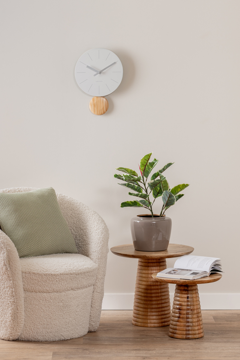 Leitmotiv - Bijzettafel Force Layered Base - Mango hout