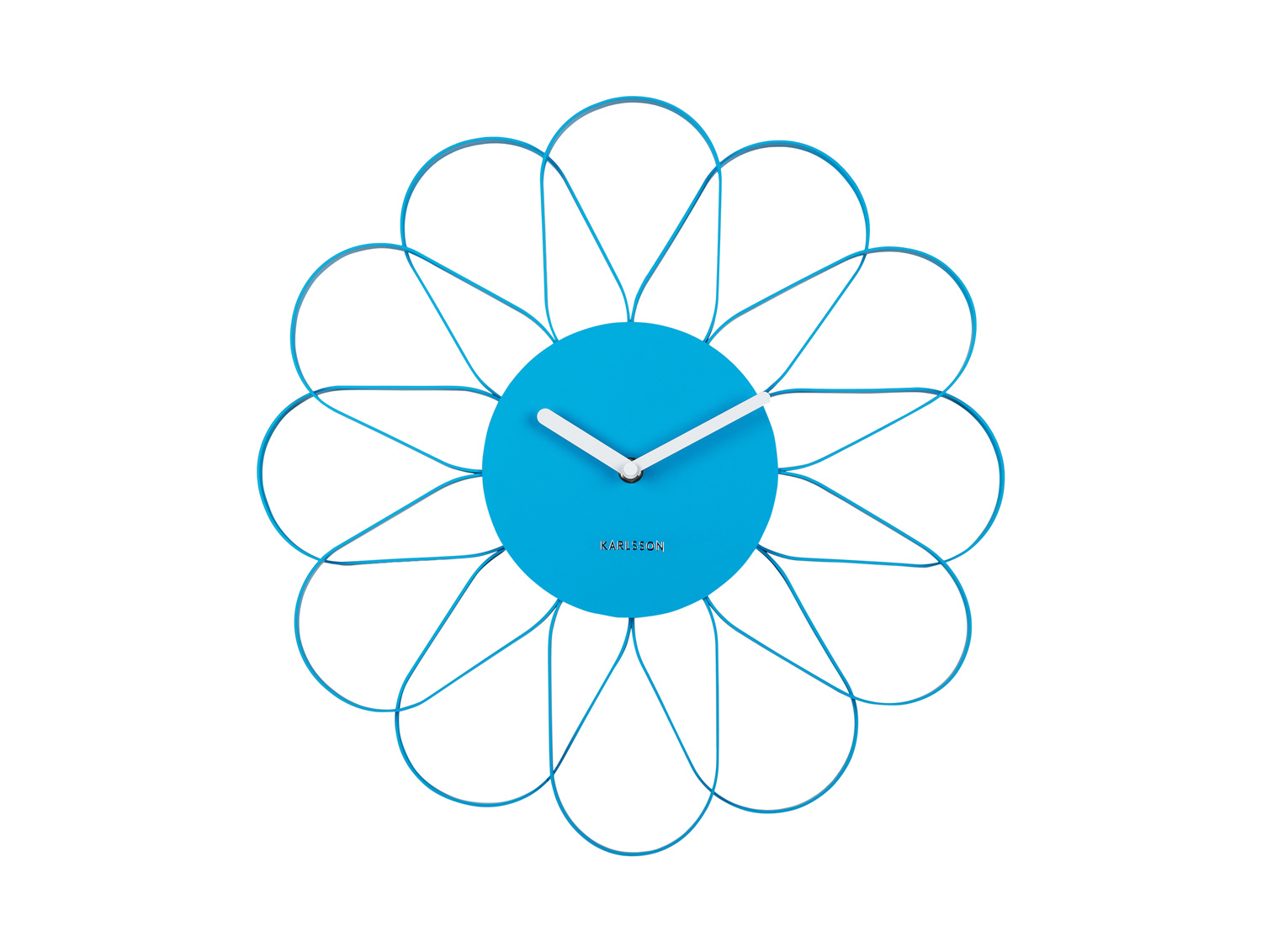 Karlsson - Wandklok Arkis - Helderblauw- Ø40cm