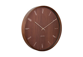 Karlsson - Wandklok Suave - Donker hout- Ø40cm