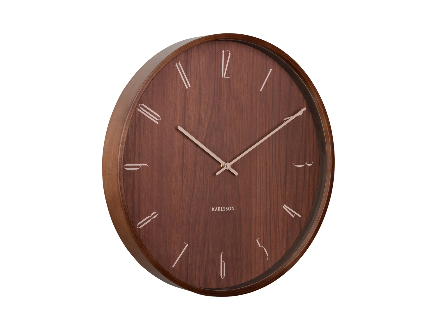 Karlsson - Wandklok Suave - Donker hout- Ø40cm