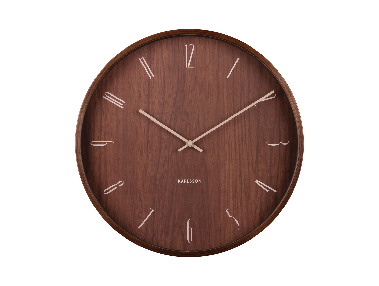 Karlsson - Wandklok Suave - Donker hout- Ø40cm