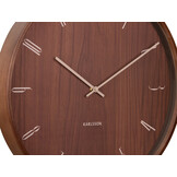 Karlsson - Wandklok Suave - Donker hout- Ø40cm