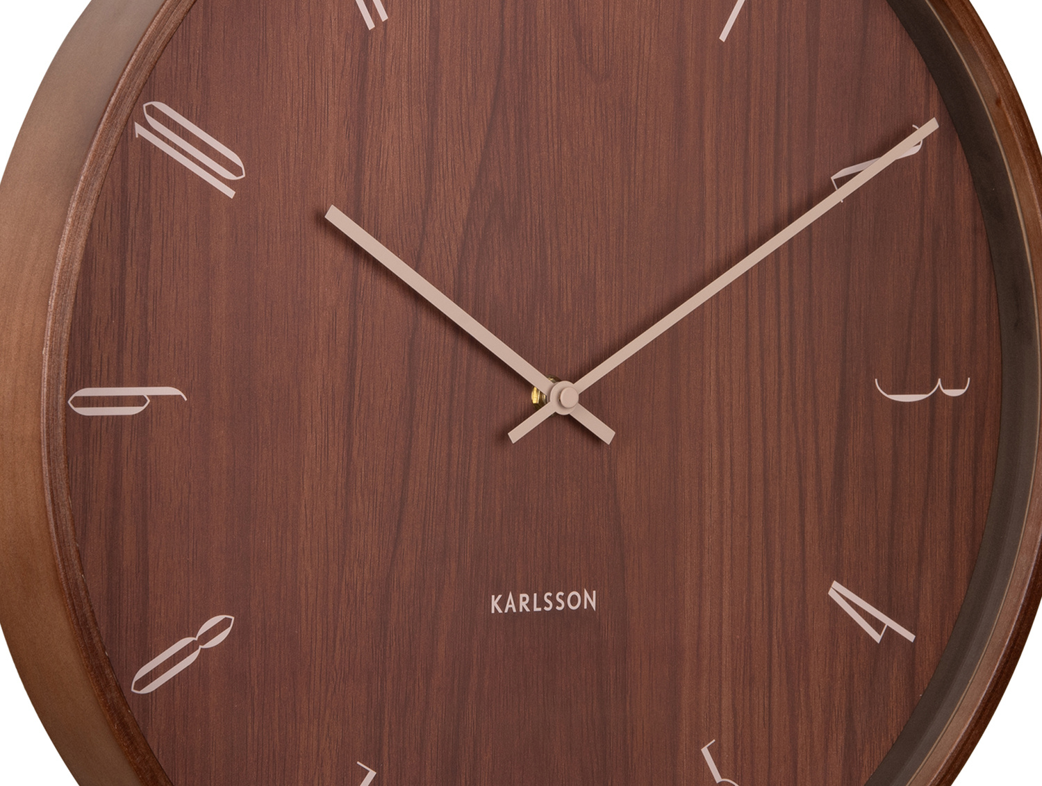 Karlsson - Wandklok Suave - Donker hout- Ø40cm