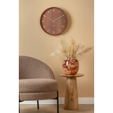 Karlsson - Wandklok Suave - Donker hout- Ø40cm