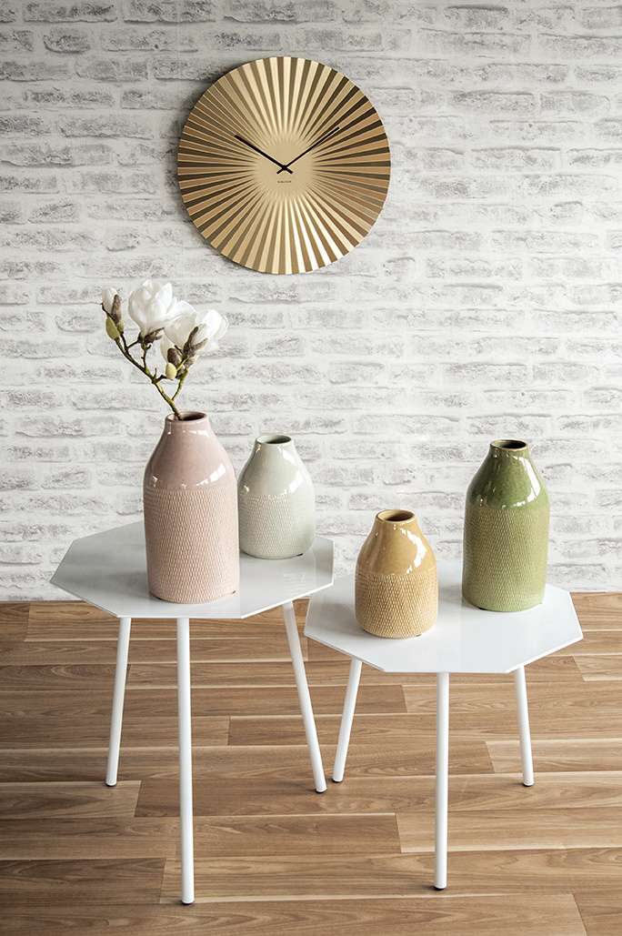 Karlsson - Wandklok Sensu XL - Goud- Ø50cm