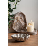 Present Time - Schaal Flower - Bruin