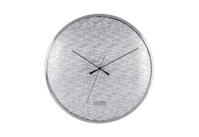 Karlsson - Wandklok Disco - Zilver- Ø40cm