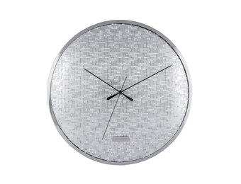 Karlsson - Wandklok Disco - Zilver- Ø40cm
