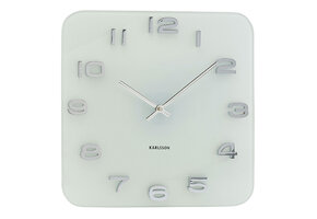 Karlsson - Wandklok Vintage Squared - Wit