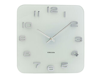 Karlsson - Wandklok Vintage Squared - Wit