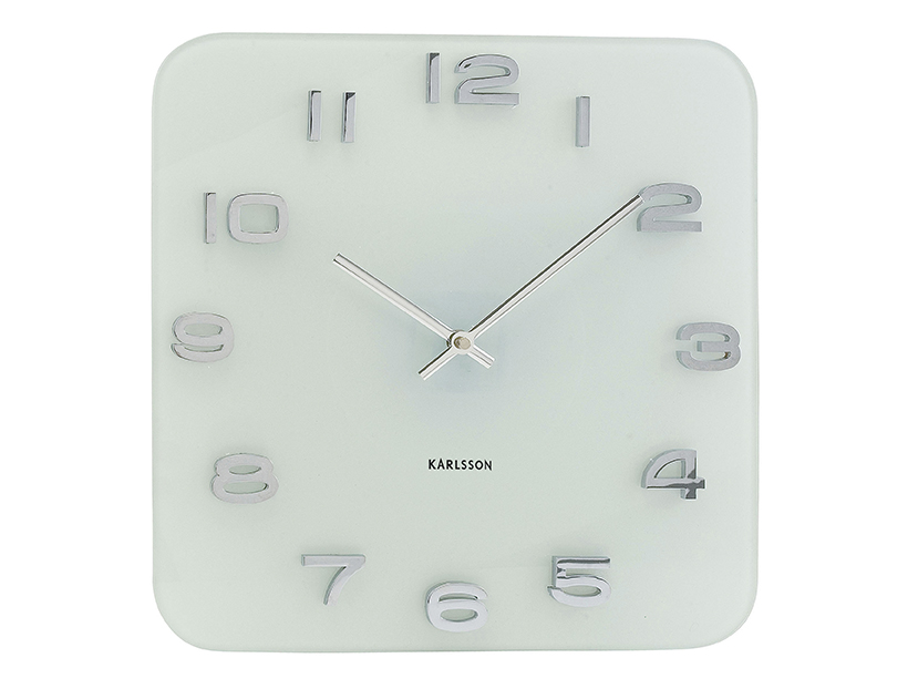 Karlsson - Wandklok Vintage Squared - Wit