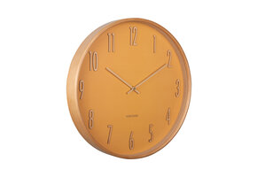 Karlsson - Wandklok Gracil - Okergeel- Ø40cm