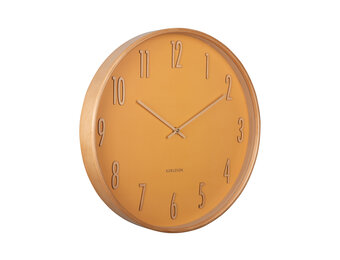 Karlsson - Wandklok Gracil - Okergeel- Ø40cm