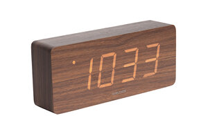 Karlsson - Wekker Tube - Donker hout