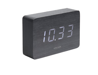 Karlsson - Wekker Square - Zwart