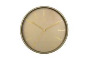 Karlsson - Wandklok Belle Numbers - Mosgroen- Ø35cm