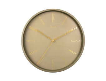 Karlsson - Wandklok Belle Numbers - Mosgroen- Ø35cm