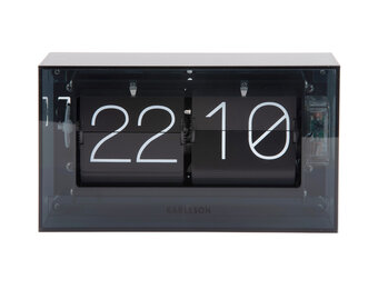 Karlsson - Tafelklok Boxed Flip - Zwart