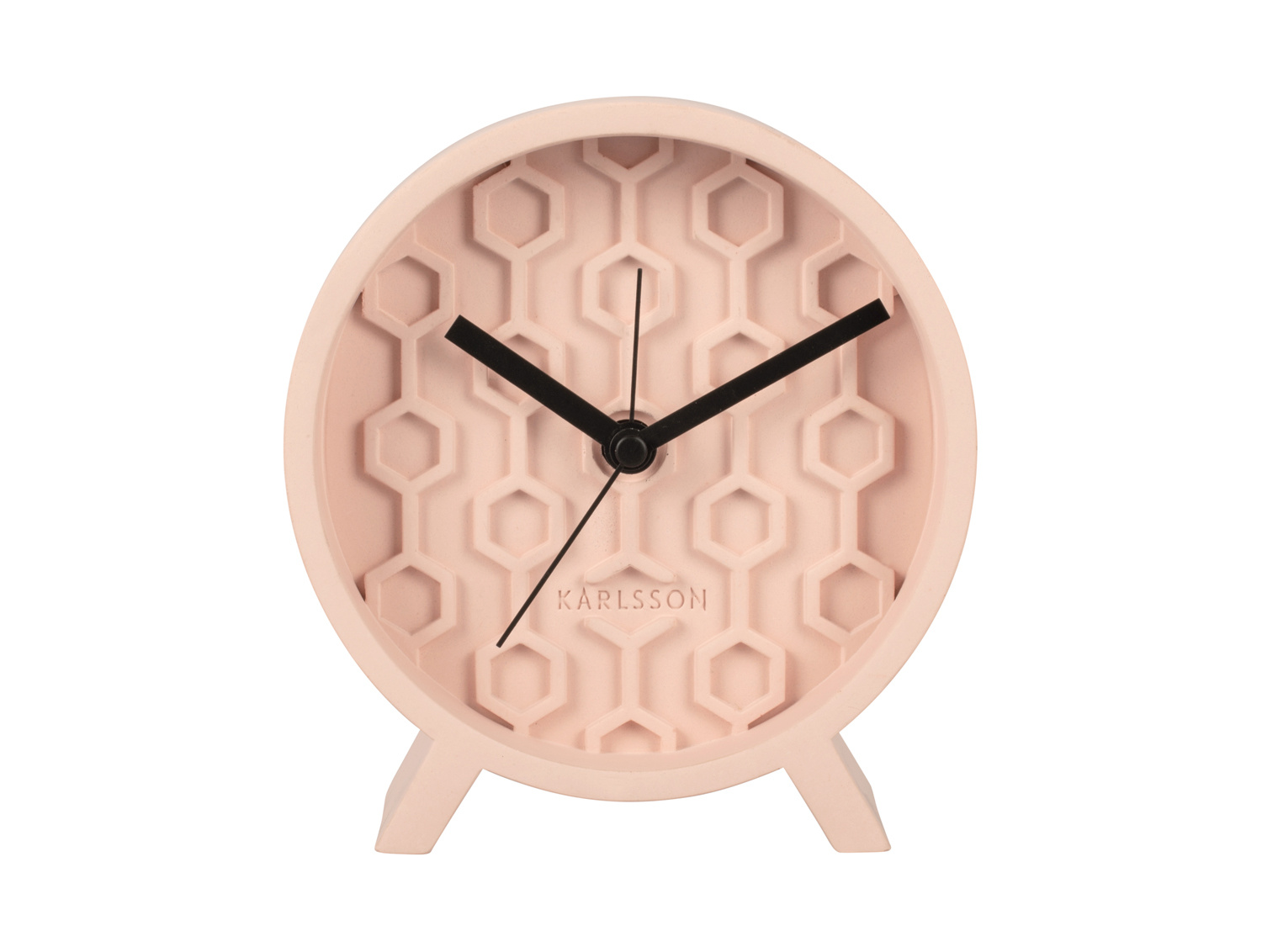 Karlsson - Wekker Honeycomb - Roze