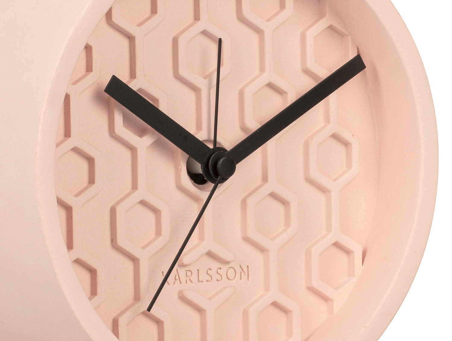 Karlsson - Wekker Honeycomb - Roze