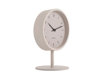 Karlsson - Tafelklok Stark - Warmgrijs