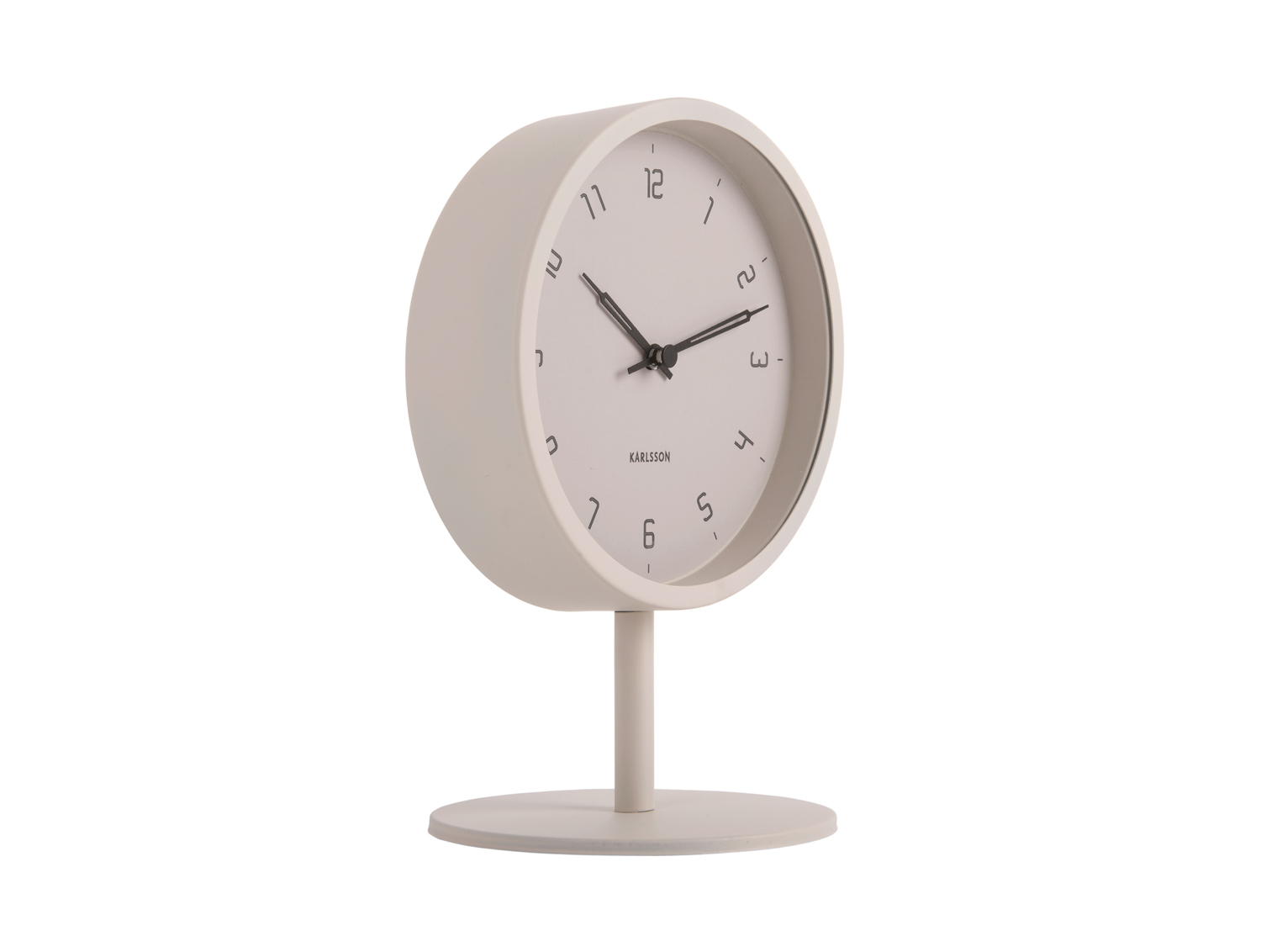 Karlsson - Tafelklok Stark - Warmgrijs