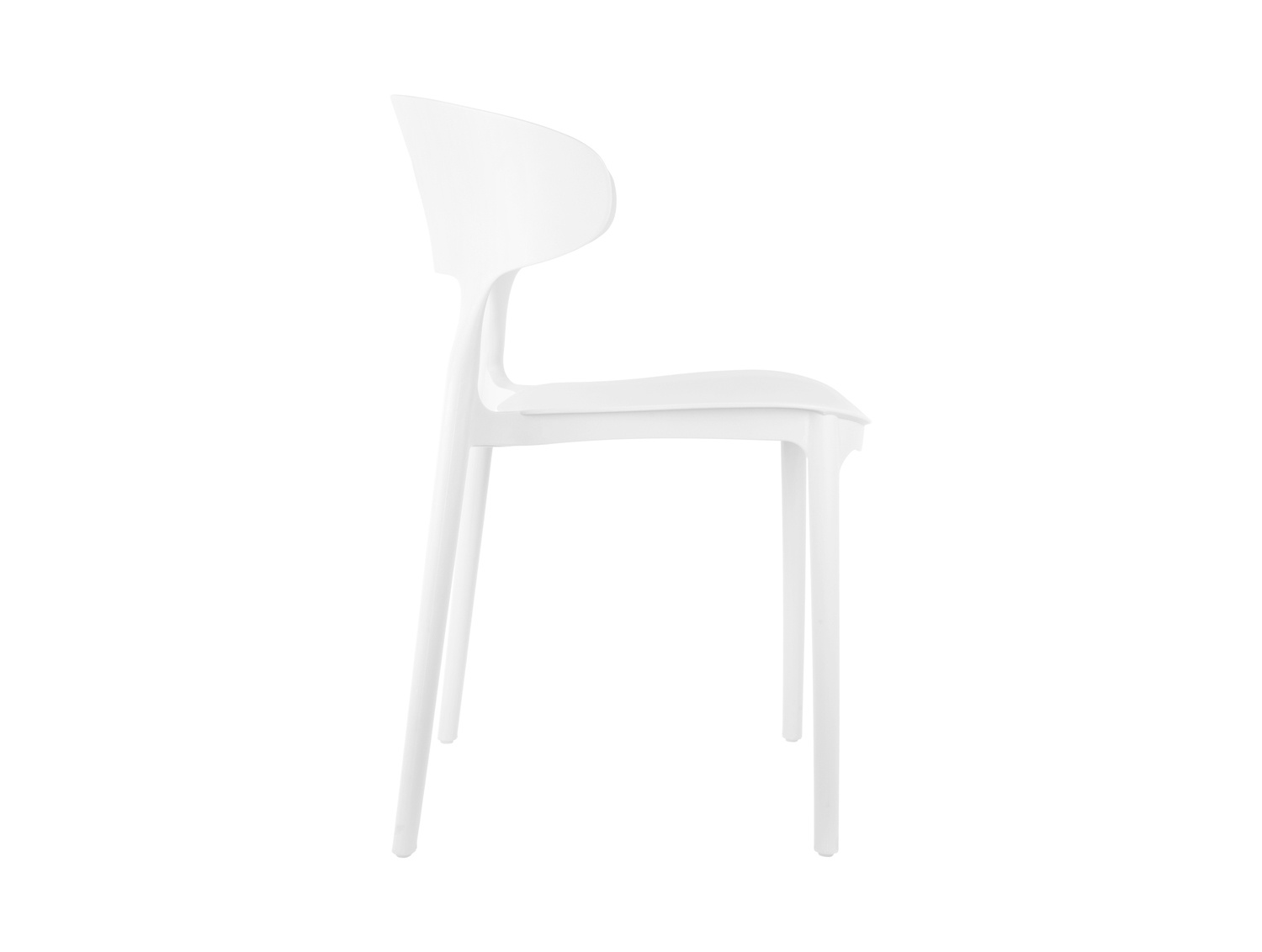 Leitmotiv - Eetkamerstoel Fain - Wit