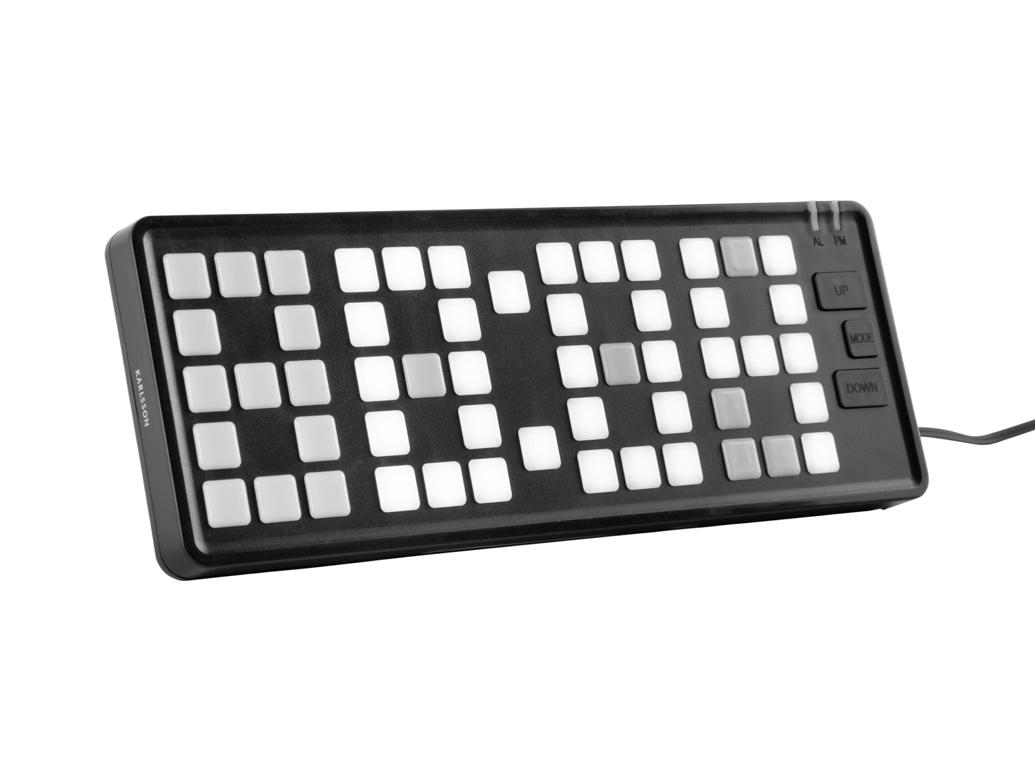 Karlsson - Wekker Keyboard - Zwart