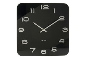 Karlsson - Wandklok Vintage Squared - Zwart