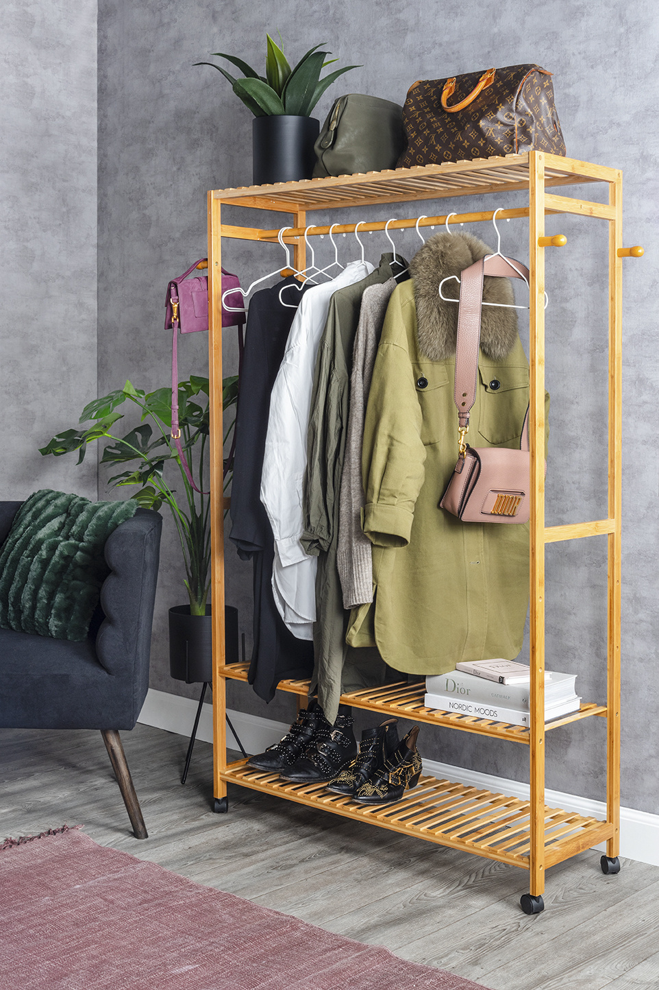 Leitmotiv - Clothing Rack Bamboo - Bamboe