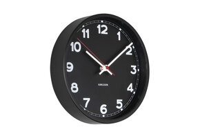 Karlsson - Wandklok New Classic Small - Zwart- Ø20cm